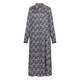 Marina Rinaldi Satin Shirt Dress Navy