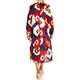 Marina Rinaldi Pure Cotton Abstract Print Dress Multicolour