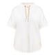 Marina Rinaldi Lurex Trim Jersey Hoodie Cream