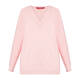 Marina Rinaldi Pure Cotton Sweater V-Neck Pink