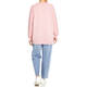 Marina Rinaldi Pure Cotton Sweater V-Neck Pink