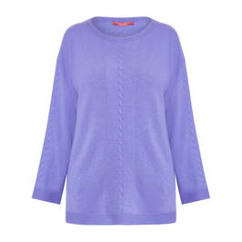 Marina Rinaldi Knitted Tunic With Cashmere Violet  - Plus Size Collection