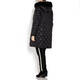 MARINA RINALDI BLACK FITTED PUFFA COAT WITH DETACHABLE HOOD 