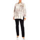 Marina Rinaldi Animal Print Shirt Cream
