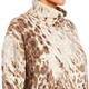 Marina Rinaldi Cashmere Blend Animal Print Sweater Cream