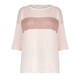 MARINA RINALDI LINEN BLEND SWEATER PINK 