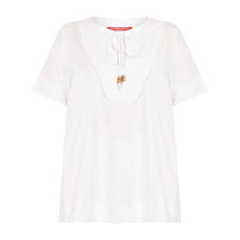 Marina Rinaldi Pure Cotton Top White - Plus Size Collection