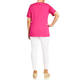 Marina Rinaldi Cotton Jersey Boho T-Shirt Fuchsia 