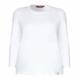 Marina Rinaldi white jersey long sleeve TOP