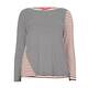 MARINA RINALDI STRETCH JERSEY STRIPE TOP