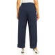 Marina Rinaldi Wide Leg Viscose Blend Trousers Navy 