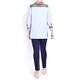 MARINA RINALDI TUNIC STRIPE TUNIC WITH LEOPARD TRIM