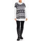 MARINA RINALDI SKI KNIT KNITTED TUNIC BLACK AND WHITE 