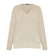 Marina Rinaldi Virgin Merino Wool Knitted Sweater Champagne