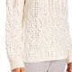 Marina Rinaldi Wool Mix Beaded Cable-Knit Sweater Ivory