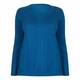 Marina Rinaldi blue silk and cotton blend sweater