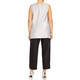 Marina Rinaldi Cowl Neck Top Optional Sleeve Silver