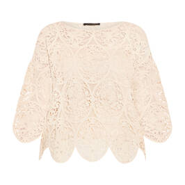 Marina Rinaldi Lace Top Sand  - Plus Size Collection