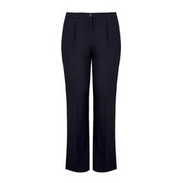 MARINA RINALDI  VIRGIN WOOL NAVY TROUSERS - Plus Size Collection