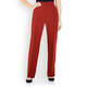 MARINA RINALDI FRONT CREASE PULL-ON TROUSER RUST