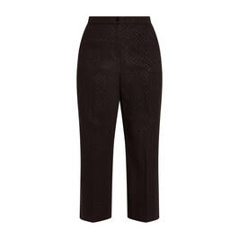 Marina Rinaldi Cropped Jacquard Trouser Black - Plus Size Collection