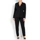MARINA RINALDI BLACK TROUSERS NARROW LEG