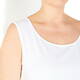 MARINA RINALDI SLEEVELESS COTTON JERSEY VEST WHITE 