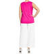 Marina Rinaldi Satin and Jersey Vest Fuchsia