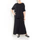 MARINA RINALDI VISCOSE TOP KIMONO SLEEVE BLACK