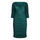 MASHIAH TEAL GREEN COWL NECK WIGGLE DRESS