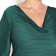 MASHIAH TEAL GREEN COWL NECK WIGGLE DRESS