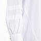ELENA MIRO BOX PLEAT COTTON POPLIN SHIRT WHITE