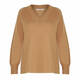 ELENA MIRO WOOL AND CASHMERE BLEND SWEATER CAMEL