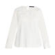 ELENA MIRO WOOL BLEND SWEATER WHITE