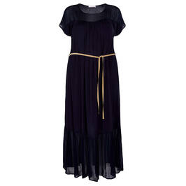 ELENA MIRO LONG DRESS BLACK - Plus Size Collection