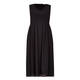 ELENA MIRO COTTON POPLIN BRODERIE ANGLAISE DRESS BLACK