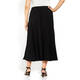 ELENA MIRO FLARE JERSEY SKIRT BLACK 