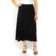 ELENA MIRO FLARE JERSEY SKIRT BLACK 