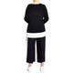 Elena Miro Fine Knit V-neck Sweater Black