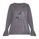 ELENA MIRO EMBROIDERED SWEATER GREY