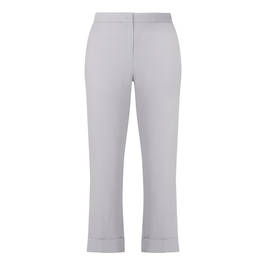 PIAZZA DELLA SCALA TURN UP TROUSER GREY - Plus Size Collection