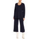 ELENA MIRO KNITTED TROUSERS NAVY