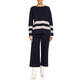 ELENA MIRO STRIPE SWEATER NAVY