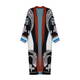 MARINA RINALDI PAISLEY INTARSIA WRAP CARDIGAN