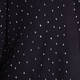 MARINA RINALDI RIBBED EMBELLISHED CARDIGAN NAVY