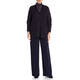 MARINA RINALDI LUREX POLO NECK TOP NAVY