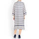 MARINA RINALDI ABSTRACT PRINT SHIRT DRESS SATIN