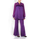 MARINA RINALDI SATIN PULL ON TROUSER PURPLE 