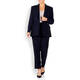 MARINA RINALDI FRONT CREASE TROUSERS NAVY 