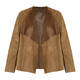 MARINA RINALDI SUEDE JACKET MUSHROOM